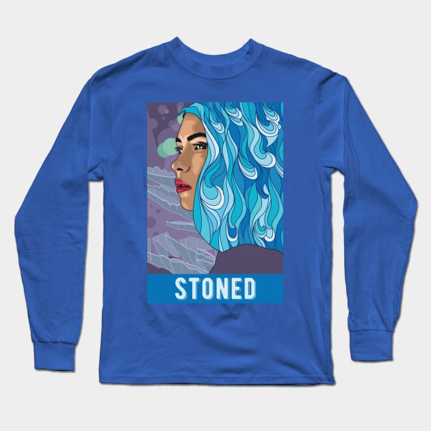 Stoner Stoned Long Sleeve T-Shirt by Frajtgorski